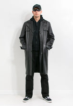 Load image into Gallery viewer, Leather Trench Coat For Men's