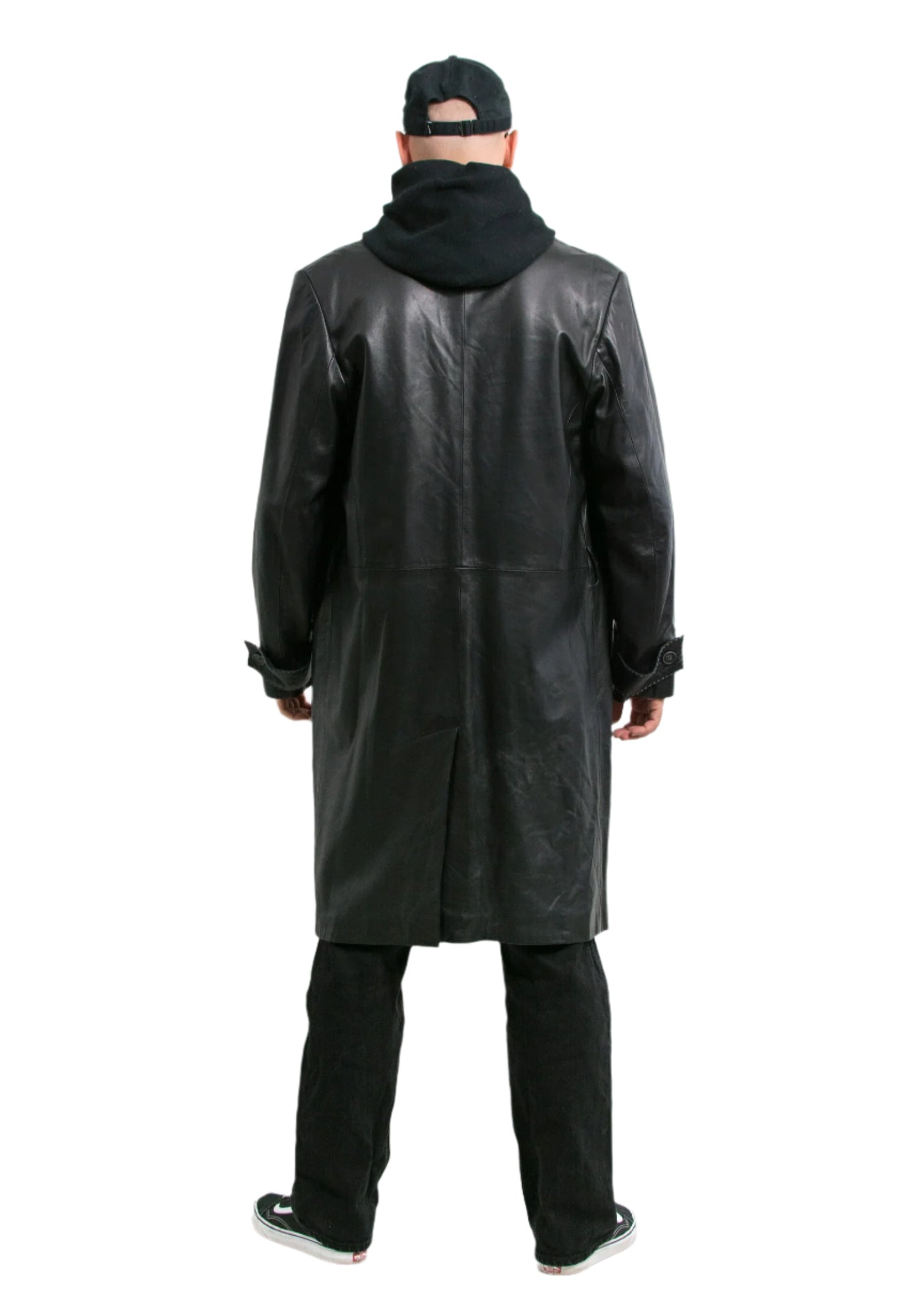 Leather Trench Coat For Men's