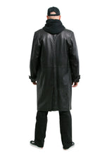 Load image into Gallery viewer, Leather Trench Coat For Men's