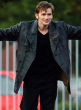 Cargar imagen en el visor de la galería, DAVID TENANT Doctor Who Genuine Leather Coat