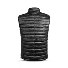 Charger l'image dans la galerie, Gilet en cuir véritable marron pour homme