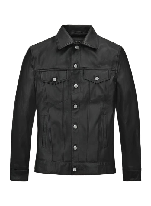 Veste en cuir véritable Elvis Presley