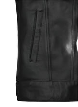 Cargar imagen en el visor de la galería, JEFF GOLDBLUM Black Leather Jacket