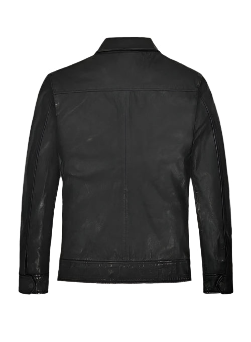 Men's Black Leather Jacket