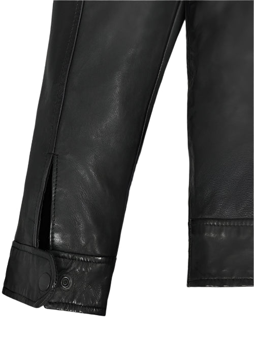 Men's Black Leather Jacket