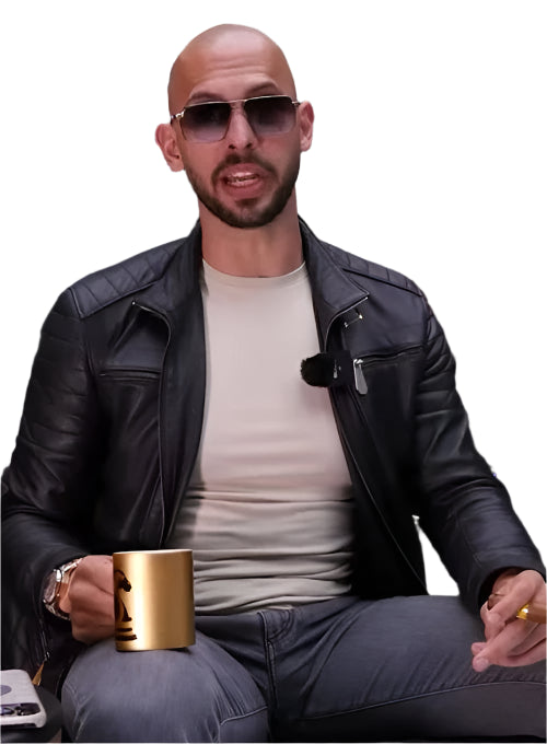 Bald guy leather jacket online