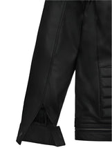 Cargar imagen en el visor de la galería, Men's Black Genuine Leather Jacket