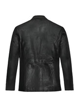 Cargar imagen en el visor de la galería, JOHNNY DEPP Black Leather Jacket