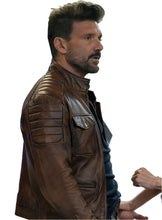 Cargar imagen en el visor de la galería, FRANK GRILLO Brown Leather Jacket