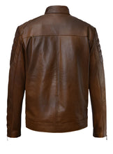 Cargar imagen en el visor de la galería, FRANK GRILLO Brown Leather Jacket