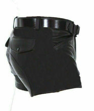 Last inn bildet i Galleri-visningsprogrammet, Men's Genuine Leather Shorts With Belt