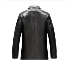 Load image into Gallery viewer, Men's Black Genuine Lambskin Blazer Coat/Jacket