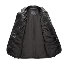 Load image into Gallery viewer, Men's Black Genuine Lambskin Blazer Coat/Jacket