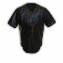 Load image into Gallery viewer, Men's Sheep Leather Baseball Vest Jersey
