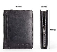Cargar imagen en el visor de la galería, Men's Genuine Leather Smart Wallets