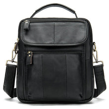 Cargar imagen en el visor de la galería, Men's Genuine Leather Cross body Bag Messenger Bag Shoulder Bag