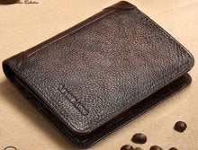 Cargar imagen en el visor de la galería, Men's Genuine Leather Smart Wallets