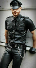 Load image into Gallery viewer, Leather short sleeve shirt
