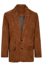 Load image into Gallery viewer, Men's Brown Suede Blazer