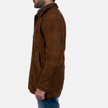 Afbeelding in Gallery-weergave laden, Men's Sheriff Brown Suede Jacket