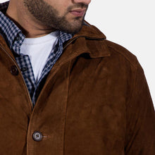 Afbeelding in Gallery-weergave laden, Men's Sheriff Brown Suede Jacket