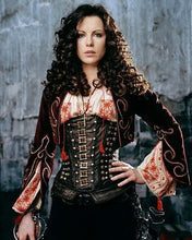 Load image into Gallery viewer, Genuine Leather Steel Boned VAN HELSING Steampunk Underbust Corset Cincher