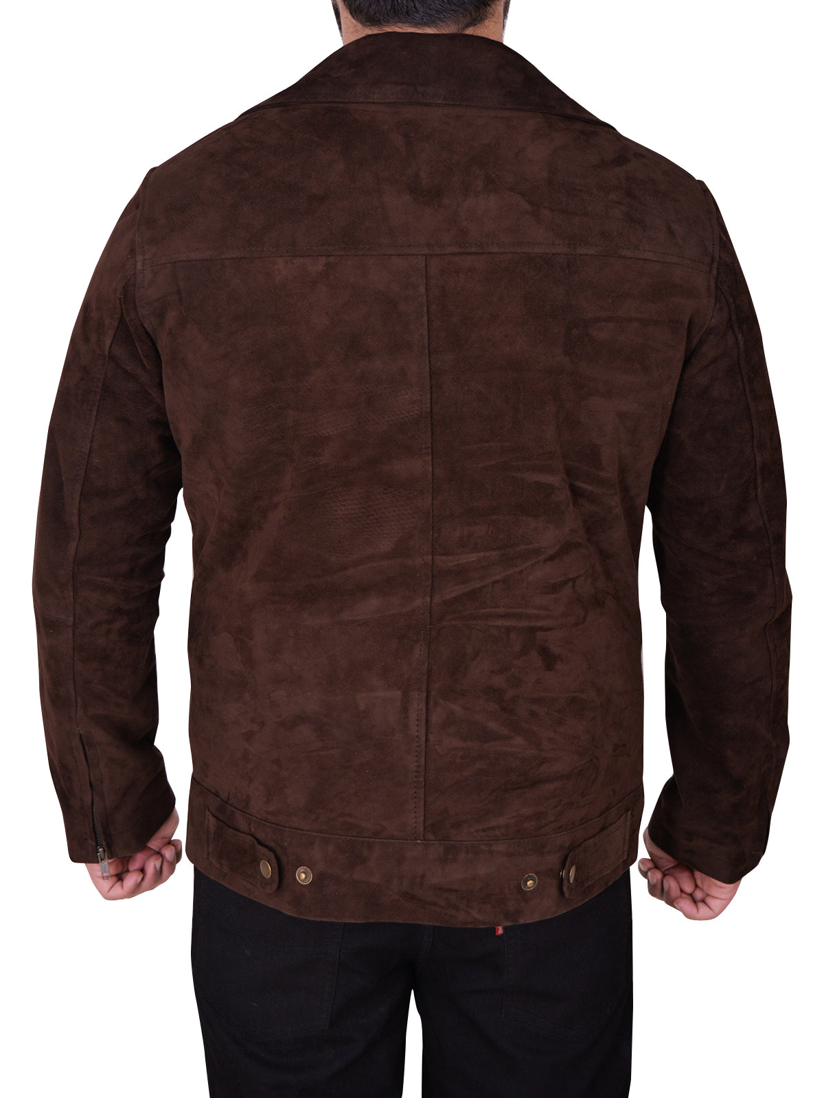 Braune Wildlederjacke für Herren