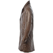 Load image into Gallery viewer, Men's Brown Genuine Leather Coat Jacket