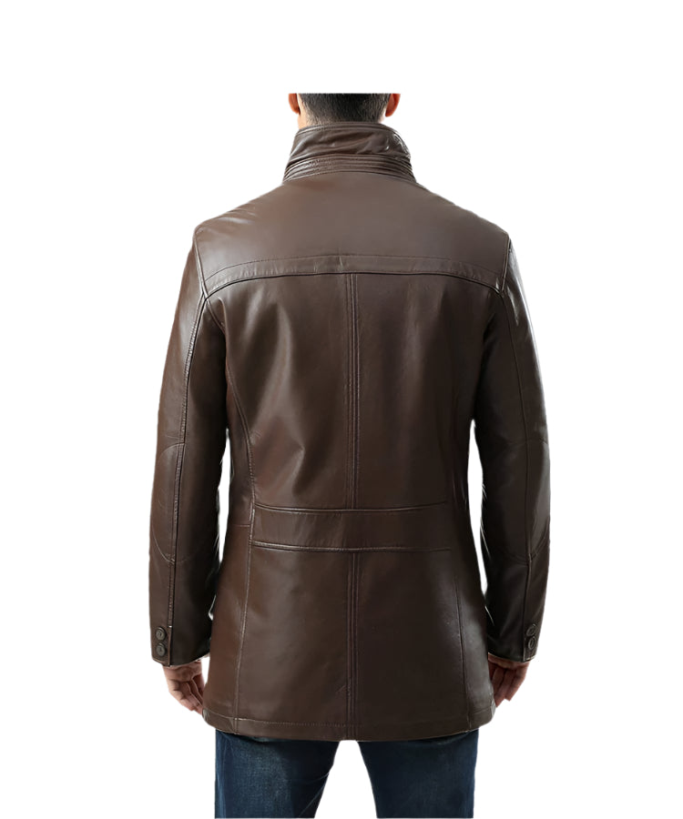 Men's Brown Leather Jacket