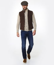 Cargar imagen en el visor de la galería, Dark Brown Suede Gilet
