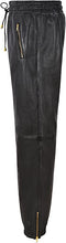 Last inn bildet i Galleri-visningsprogrammet, Men's Black Leather Joggers pants