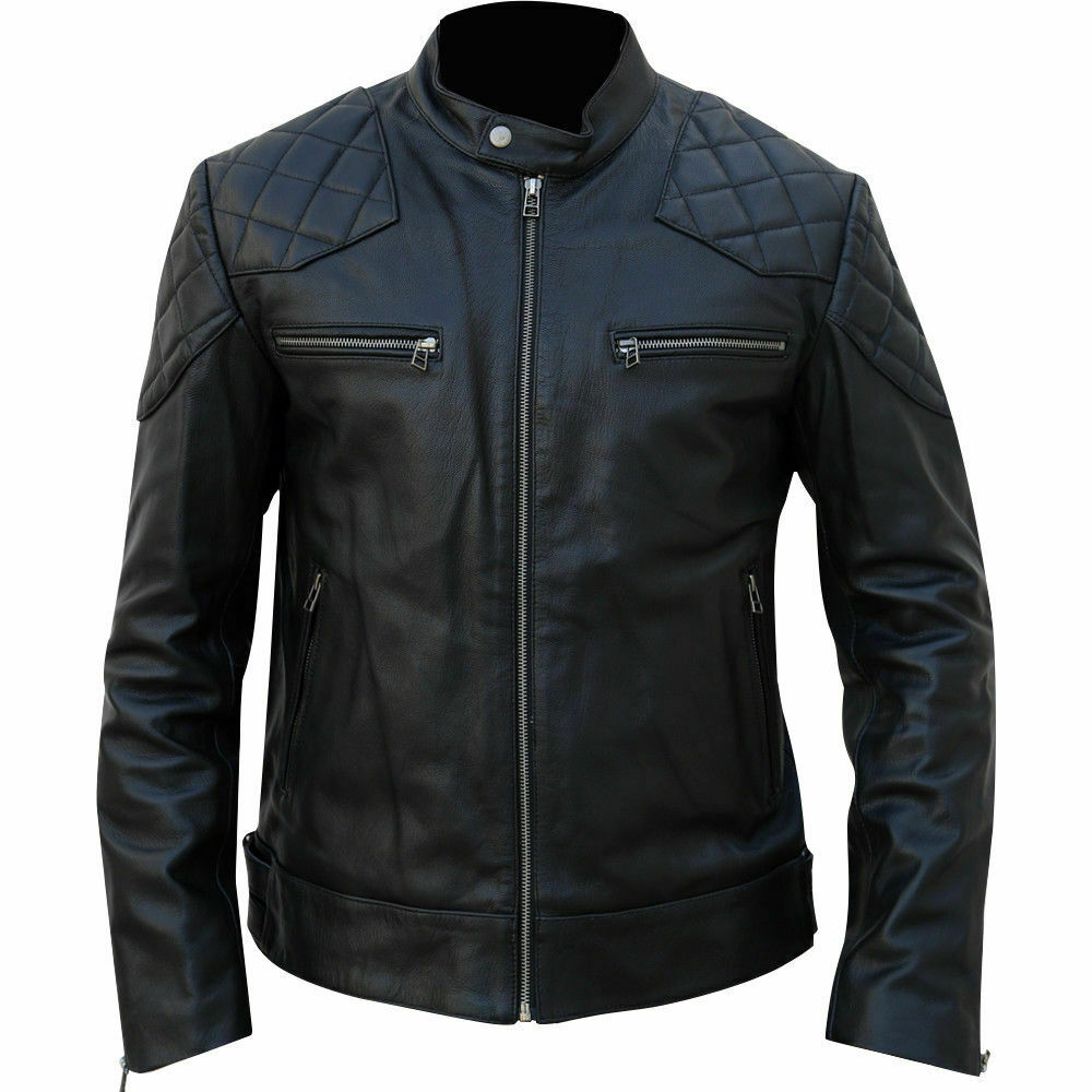 Men's Leather Biker Jacket