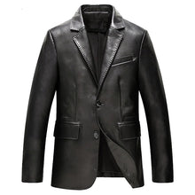 Load image into Gallery viewer, Men's Black Genuine Lambskin Blazer Coat/Jacket