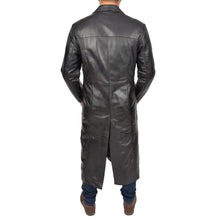 Load image into Gallery viewer, Men's Genuine Leather Full Length Trench Coat BLADE