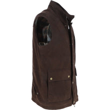 Last inn bildet i Galleri-visningsprogrammet, Men's Brown Nubuck Leather Gilet Vest