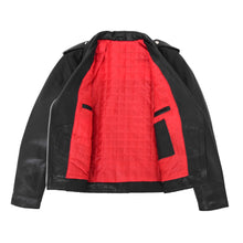 Last inn bildet i Galleri-visningsprogrammet, Women's Black Genuine Leather Brando Jacket