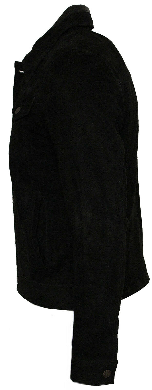 Men's Black Suede Leather Jacket