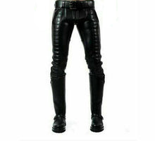 Last inn bildet i Galleri-visningsprogrammet, Genuine Leather Slim Fit Jeans Pants
