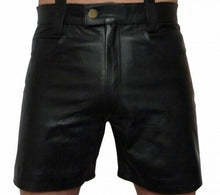 Last inn bildet i Galleri-visningsprogrammet, Men's Genuine Leather Casual Shorts