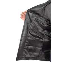 Load image into Gallery viewer, Men's Black Genuine Lambskin 3/4 Length Coat Jacket