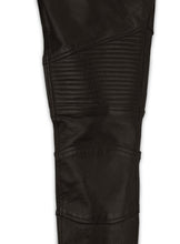 Cargar imagen en el visor de la galería, Men's Dark Brown Genuine Leather Slim Fit Jeans