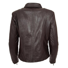 Last inn bildet i Galleri-visningsprogrammet, Women's Dark Brown Genuine Leather Jacket