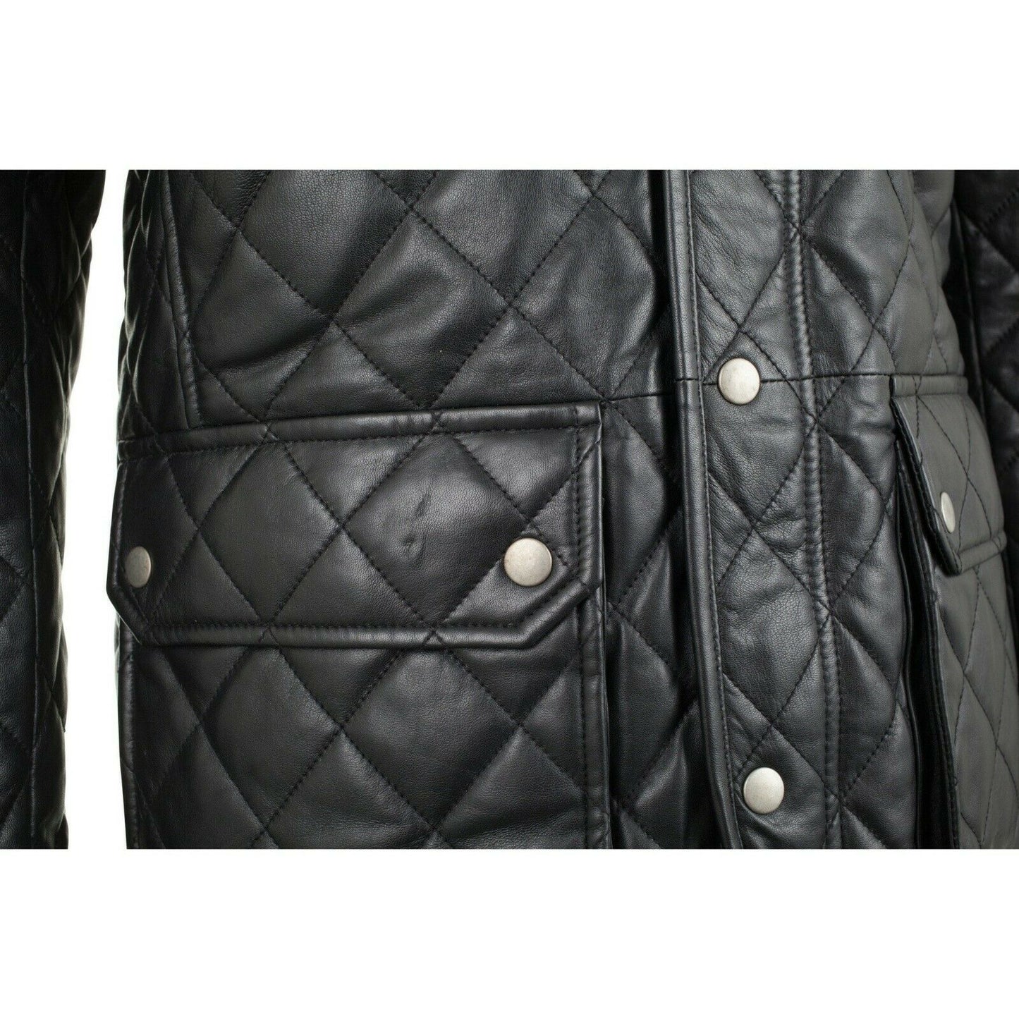 Men's Sheep Leather Quilted Jacket
