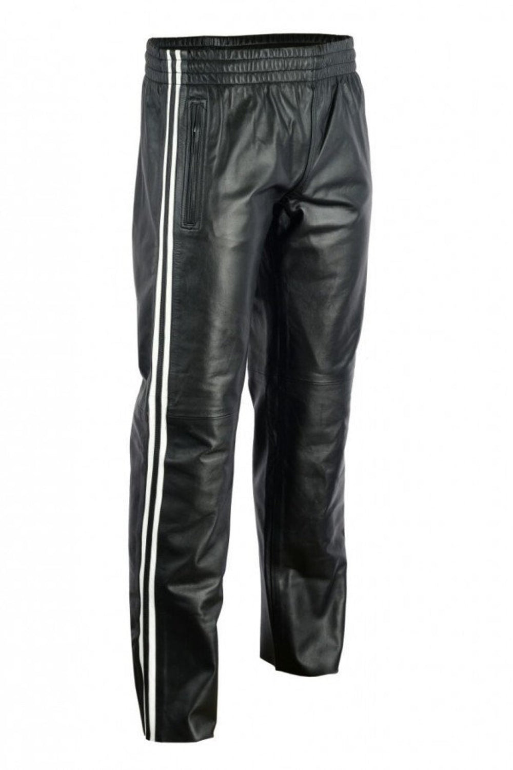 Men's Genuine Leather Track Pants
