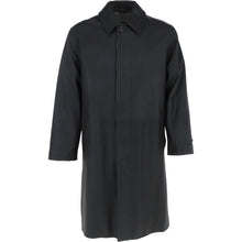 Cargar imagen en el visor de la galería, Men's Black Genuine Lambskin Overcoat Jacket