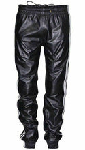 Last inn bildet i Galleri-visningsprogrammet, Men's Genuine Leather Jogging track pants