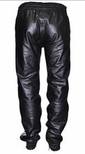 Last inn bildet i Galleri-visningsprogrammet, Men's Genuine Leather Jogging track pants
