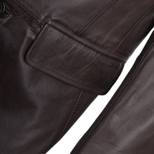 Load image into Gallery viewer, Men's Dark Brown Sheep Leather Blazer Jacket