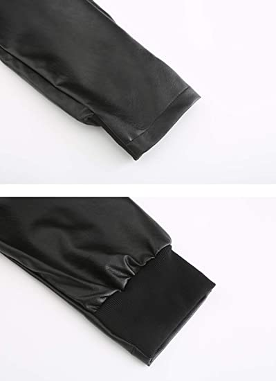 Men's Slim Fit Leather Joggers