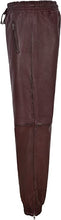 Indlæs billede til gallerivisning Men's Maroon Leather Joggers pants